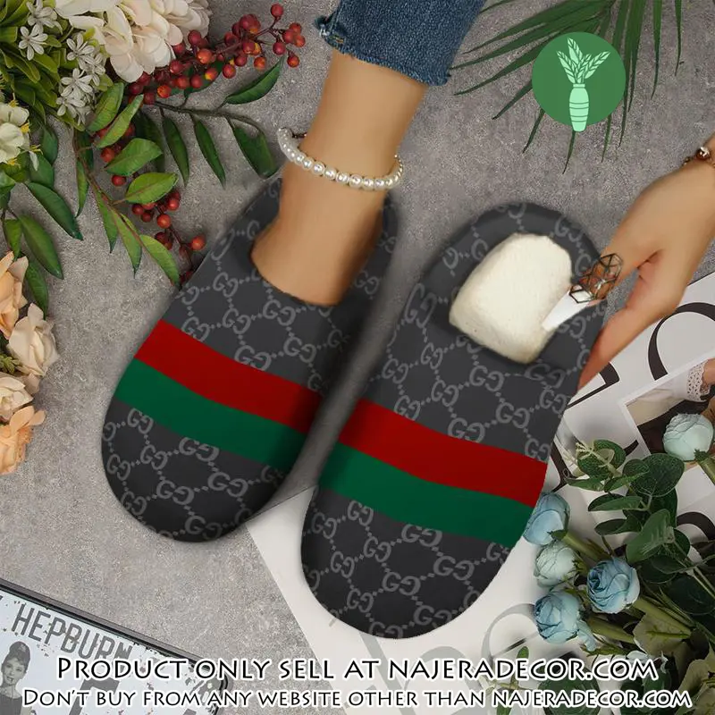Gucci fleece slippers luxury inhouse slippers ihs1006 njr3411481